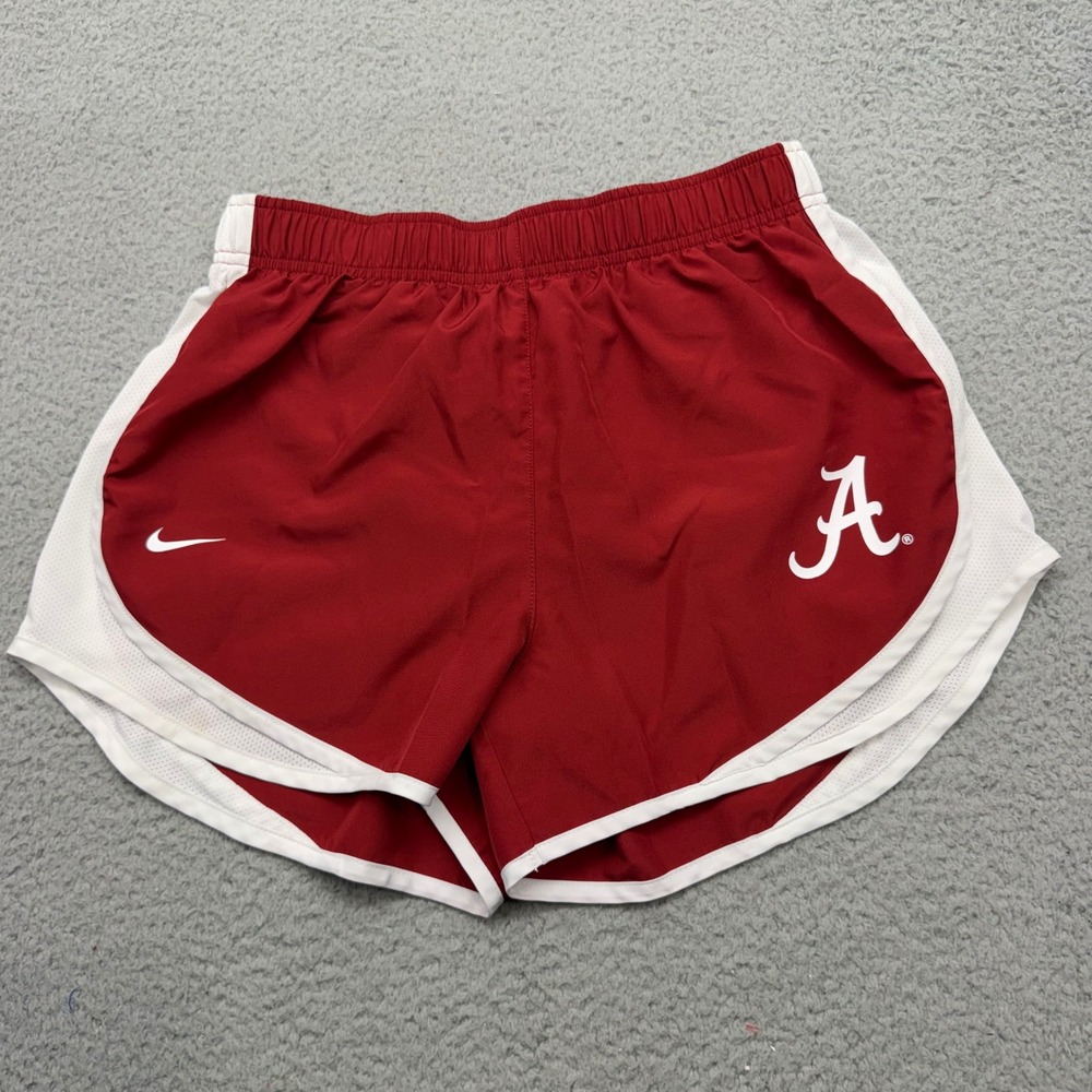 Nike W73147D Womens Small Dri-Fit Red Alabama Crimson Tide Tempo Running Shorts